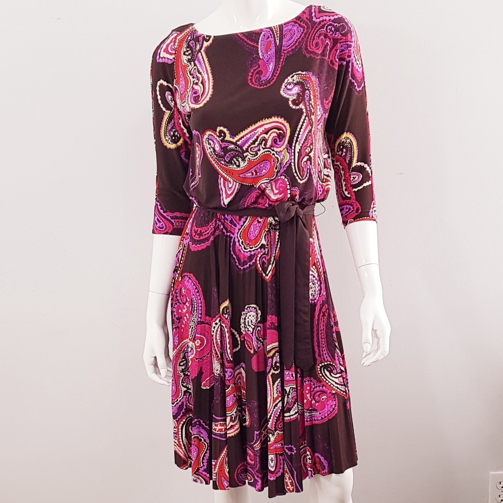 Charter Club Vintage Style Pleated Bottom Dress S. (E)